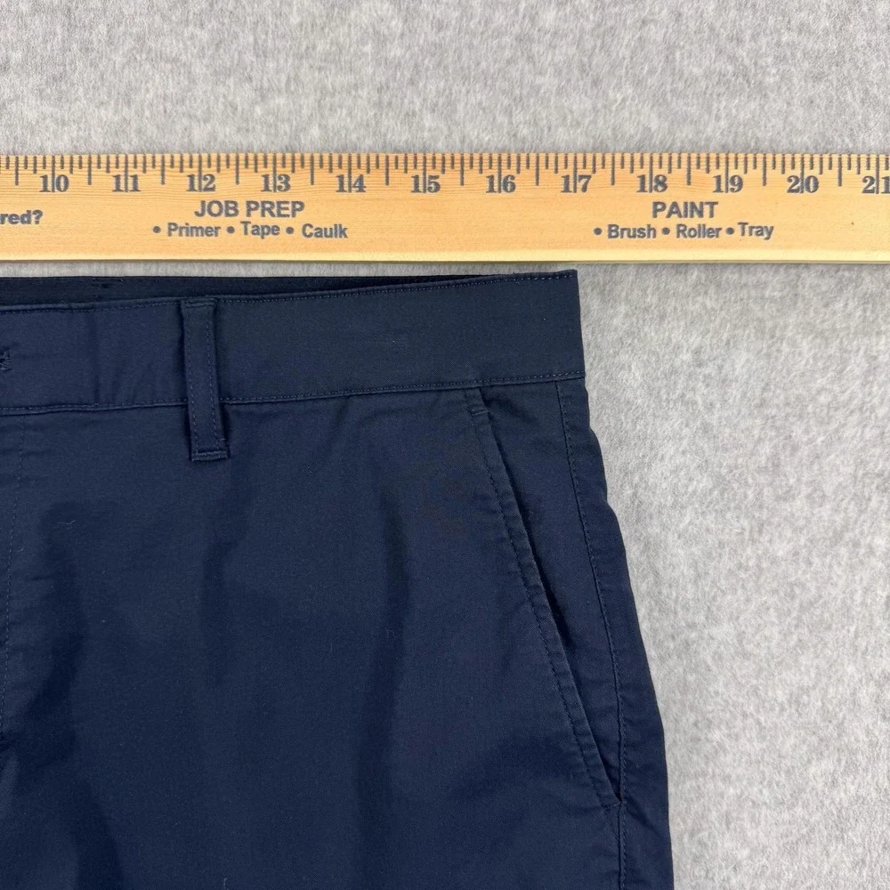 Faherty Reserve Shorts Mens 32 Navy Blue Golf Coolmax Stretch Chino Casual 34x8